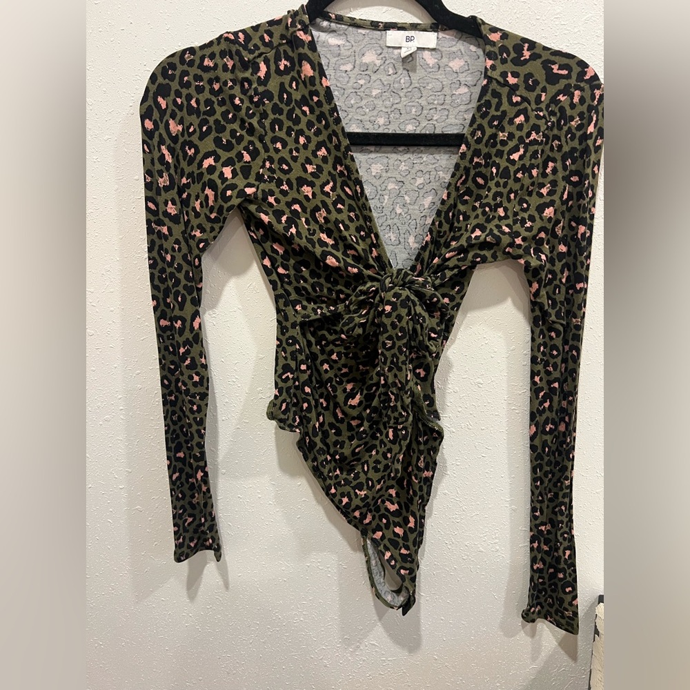 Y2K babydoll inspired Pink and Black Leopard Bodysuit